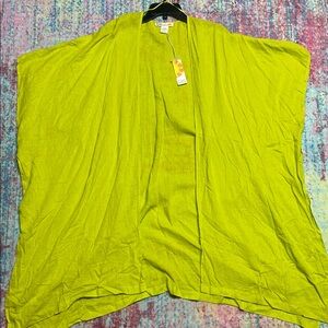 NWT C.C Bright Lime Green Swim Coverup